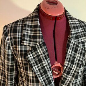 Oversize plaid jacket